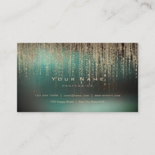 Cali grüner Ombre metallischer Visitenkarte