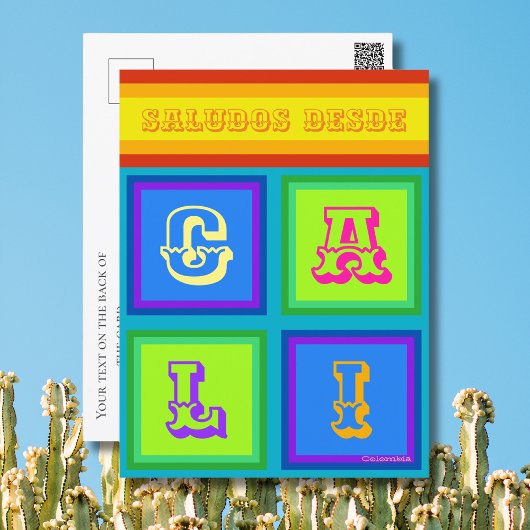 Cali Kolumbien - Feiertag - Feiertage Postkarte