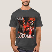 Cali Kolumbien leidenschaftlich über Salsa Tanzen T-Shirt (Vorderseite)