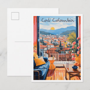 Cali Kolumbien Reise Ästhetik Postkarte