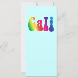 Cali Krawatte-Dye California Hippie-Logo