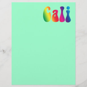 Cali Krawatte-Dye California Hippie-Logo