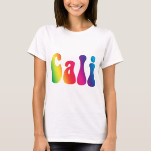 Cali Krawatte-Dye California Hippie-Logo T-Shirt