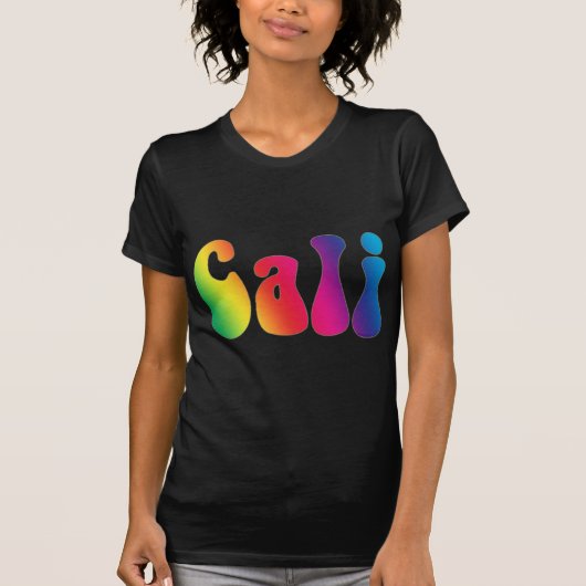 Cali Krawatte-Dye California Hippie-Logo T-Shirt (Vorderseite)