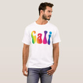 Cali Krawatte-Dye California Hippie-Logo T-Shirt (Vorne ganz)