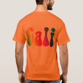 Cali Krawatte-Dye California Hippie Logo-T-Shirt T-Shirt (Rückseite)