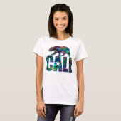 Cali-Krawatte-Logo und Grizzly-Bär T-Shirt (Vorne ganz)