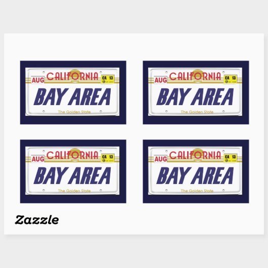 Cali License Teller Rechteckiger Aufkleber (Blatt)