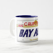 Cali Lizenz-Teller Zweifarbige Tasse (Vorderseite Links)