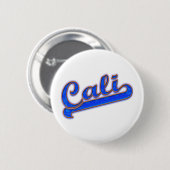 Cali-Logo Blaue Welle Button (Vorne & Hinten)