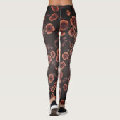 Cali Poppies Überdimensionales Drucken in Grau & L Leggings (Rückseite)