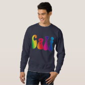Cali Rainbow California Hippie-Logo-Shirt Sweatshirt (Vorne ganz)