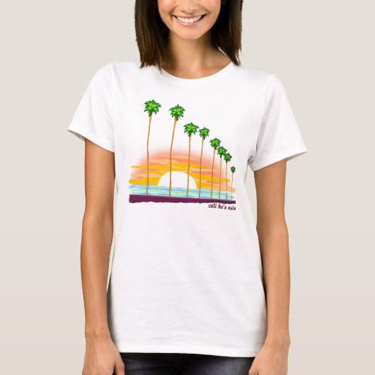 Cali Sonnenuntergang T-Shirt (Vorderseite)