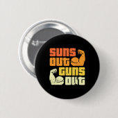 Cali Style Bodybuilding Sonne raus, Kanonen raus B Button (Vorne & Hinten)