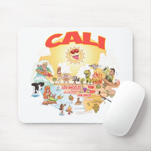 CALI, Südkalifornien Mousepad (Mit Mouse)