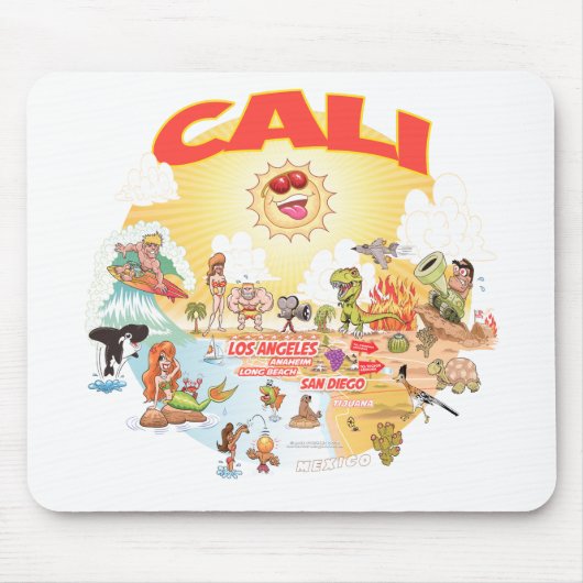CALI, Südkalifornien Mousepad (Vorne)