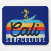 Cali Surf Culture Retro Style Mousepad (Vorne)