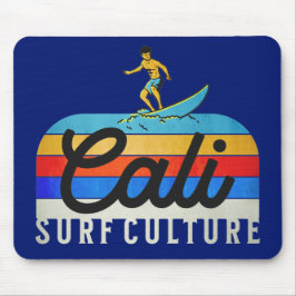 Cali Surf Culture Retro Style Mousepad