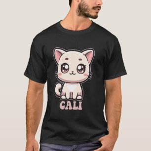 Cali Süßes Kitz Katzen-Design für Mädchen Name Cal T-Shirt