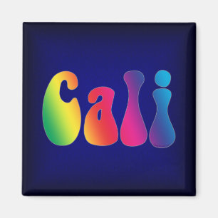Cali Tie-Dye California Hippie-Logo Magnet
