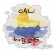 Cali vibes Car Aufkleber Colombia croquis (Vorderseite)
