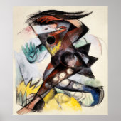 Caliban figur für The Tempest von Franz Marc Poster (Vorne)