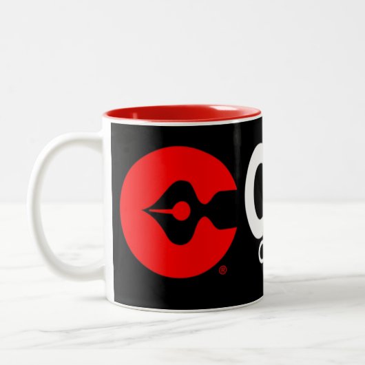 Caliber Comic XL Logo Black Coffee Tasse (Links)