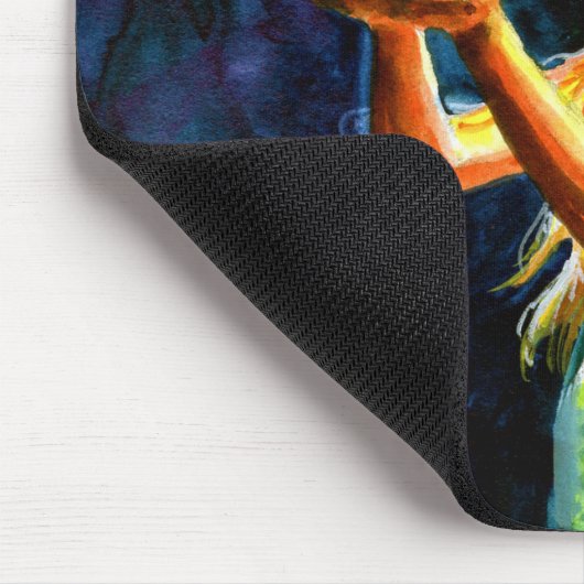 Caliber Presents fairy design with text mouse pad Mousepad (Ecke)