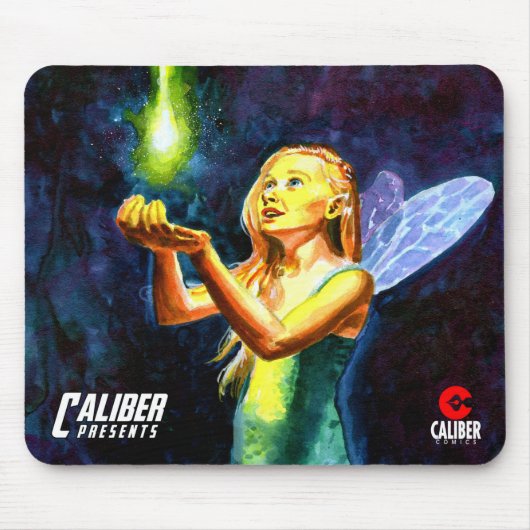 Caliber Presents fairy design with text mouse pad Mousepad (Vorne)
