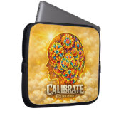 CalibrateMind – Abstrakte Förderung der Geisteshal Laptopschutzhülle (Vorne Rechts)