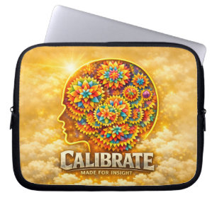 CalibrateMind – Abstrakte Förderung der Geisteshal Laptopschutzhülle