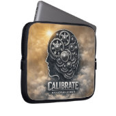 CalibrateMind – Abstrakte Förderung der Geisteshal Laptopschutzhülle (Vorne Rechts)