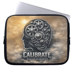 CalibrateMind – Abstrakte Förderung der Geisteshal Laptopschutzhülle