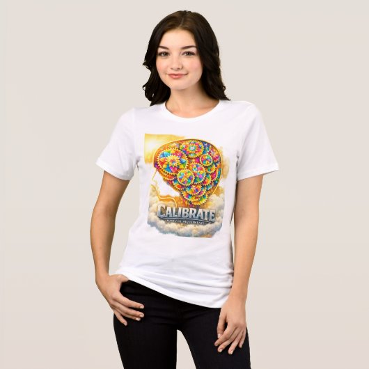 CalibrateMind Kapuzenpullover Tri-Blend-Shirt Tri-Blend Shirt (Vorderseite voll)