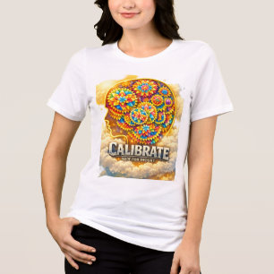 CalibrateMind Kapuzenpullover Tri-Blend-Shirt Tri-Blend Shirt