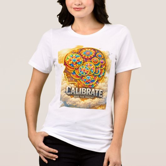 CalibrateMind Kapuzenpullover Tri-Blend-Shirt Tri-Blend Shirt (Vorderseite)