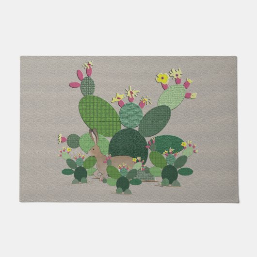 Calico Cactus Doormat Fußmatte (Vorderseite)