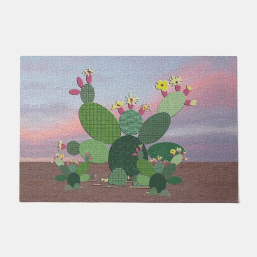 Calico Cactus Doormat Fußmatte (Vorderseite)