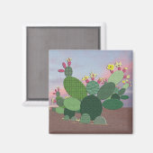 Calico Cactus Magnet (Vorderseite/Rückseite)