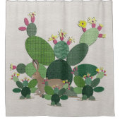 Calico Cactus Shower Vorhang (Vorderseite)
