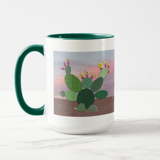 Calico Cactus Tasse (Links)