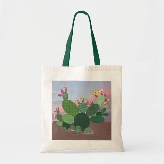 Calico Cactus Tote Bag Tragetasche (Vorne)