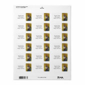 Calico Cat Address Lables mit Original Artwork Adressaufkleber (Vorne)