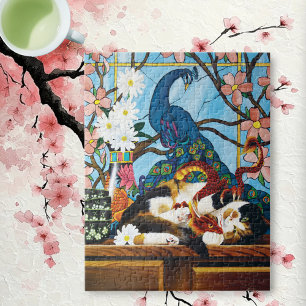 Calico Cat and Dragon Puzzle