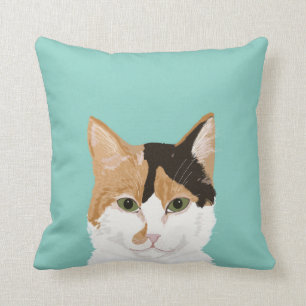 Calico Cat - Anpassbare Katzengeschenke Wohngestal Kissen