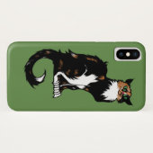 Calico Cat Art "Le Chat Noir" Case-Mate iPhone Hülle (Rückseite (Horizontal))