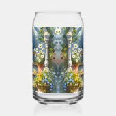 Calico Cat auf Blumenporch Cotattecore Dosenglas (Links)