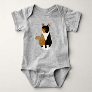 Calico Cat Baby Bodysuit Baby Strampler