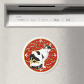 Calico Cat Barock Magnet (In Situ (Geschirrspüler))