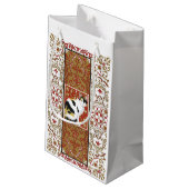 Calico Cat Baroque Kleine Geschenktüte (Rückseite Schrägansicht)